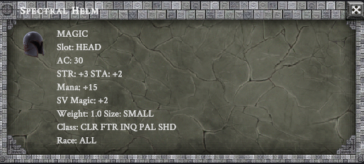 SPECTRAL HELM item card